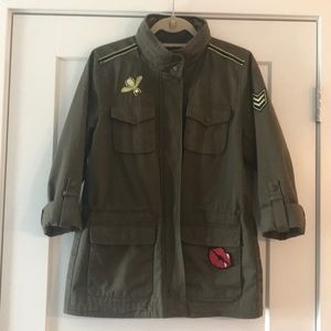 Olive color utility jacket